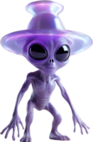 AI generated Close-up image of a skinny Alien. png