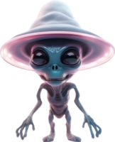 AI generated Close-up image of a skinny Alien. png