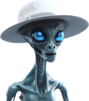 ai généré fermer image de une maigre extraterrestre. png