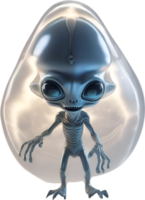 ai generado de cerca imagen de un flaco extraterrestre. png