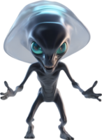 AI generated Close-up image of a skinny Alien. png