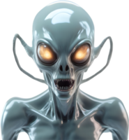 ai généré fermer image de une maigre extraterrestre. png