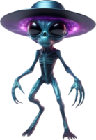 AI generated Close-up image of a skinny Alien. png