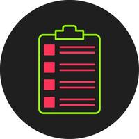 Tasks Glyph Circle Icon vector