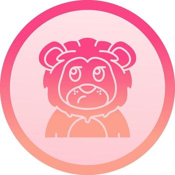 Liar solid circle gradeint Icon vector