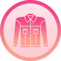 Jacket solid circle gradeint Icon vector