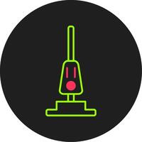 Vacuum Cleaner Glyph Circle Icon vector