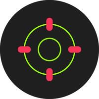 Scope Glyph Circle Icon vector