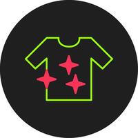 Shirt Glyph Circle Icon vector