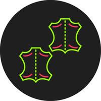 Leather Glyph Circle Icon vector