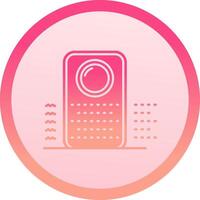 Purifier solid circle gradeint Icon vector