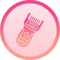 Trimmer solid circle gradeint Icon vector