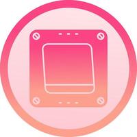 Swtich solid circle gradeint Icon vector