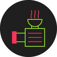 Meat Grinder Glyph Circle Icon vector