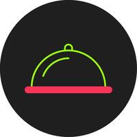 Food Glyph Circle Icon vector