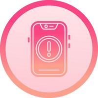 Error solid circle gradeint Icon vector