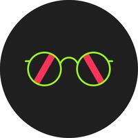 Sunglasses Glyph Circle Icon vector