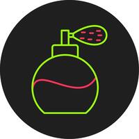 Perfume Bottle Glyph Circle Icon vector