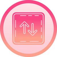 Swap solid circle gradeint Icon vector