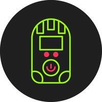 Dosimeter Glyph Circle Icon vector