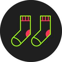 Socks Glyph Circle Icon vector