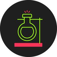 Lab Glyph Circle Icon vector