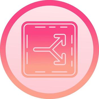 división sólido circulo grado icono vector