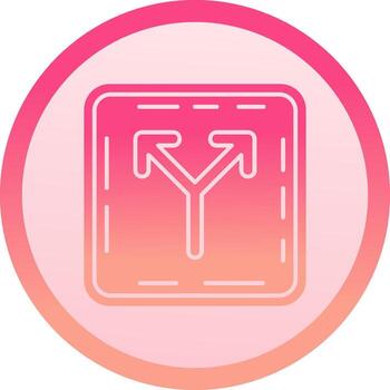 división sólido circulo grado icono vector