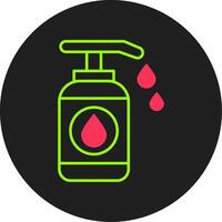 Lotion Glyph Circle Icon vector