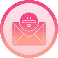 Divide solid circle gradeint Icon vector