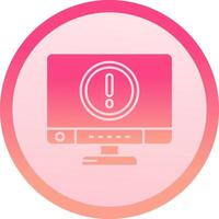 Error solid circle gradeint Icon vector