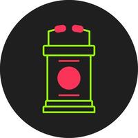 Lectern Glyph Circle Icon vector