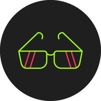 Sunglasses Glyph Circle Icon vector