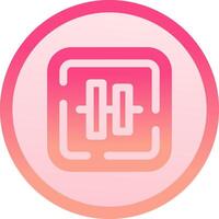 Vertical alignment solid circle gradeint Icon vector
