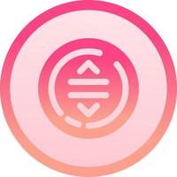 Drag solid circle gradeint Icon vector