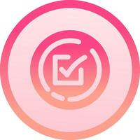 Check box solid circle gradeint Icon vector