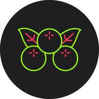 Berries Glyph Circle Icon vector