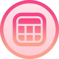 Layout solid circle gradeint Icon vector