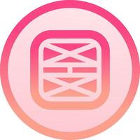 Layout solid circle gradeint Icon vector