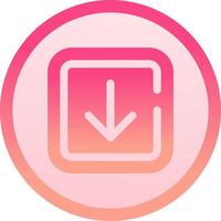 Arrow solid circle gradeint Icon vector