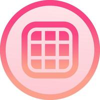 Layout solid circle gradeint Icon vector