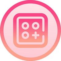Menu solid circle gradeint Icon vector