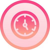 Timer solid circle gradeint Icon vector