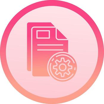 preparar sólido circulo grado icono vector
