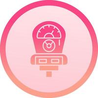 Meter solid circle gradeint Icon vector