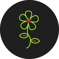 Dogbane Glyph Circle Icon vector