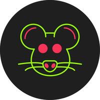 Mouse Glyph Circle Icon vector