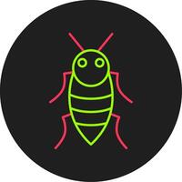 Insect Glyph Circle Icon vector