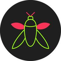 Insect Glyph Circle Icon vector