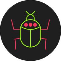 Insect Glyph Circle Icon vector